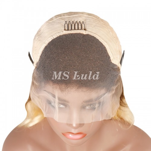 Mslula 1b/613 Color Ombre Root 13x4 Transparent Lace Front Wigs Body Wave | Human Hair Wig | Lace Front